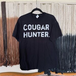 Black and white ‘Cougar Hunter’ T-shirt; good condition